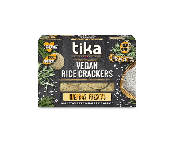 tika crackers hierbas frescas